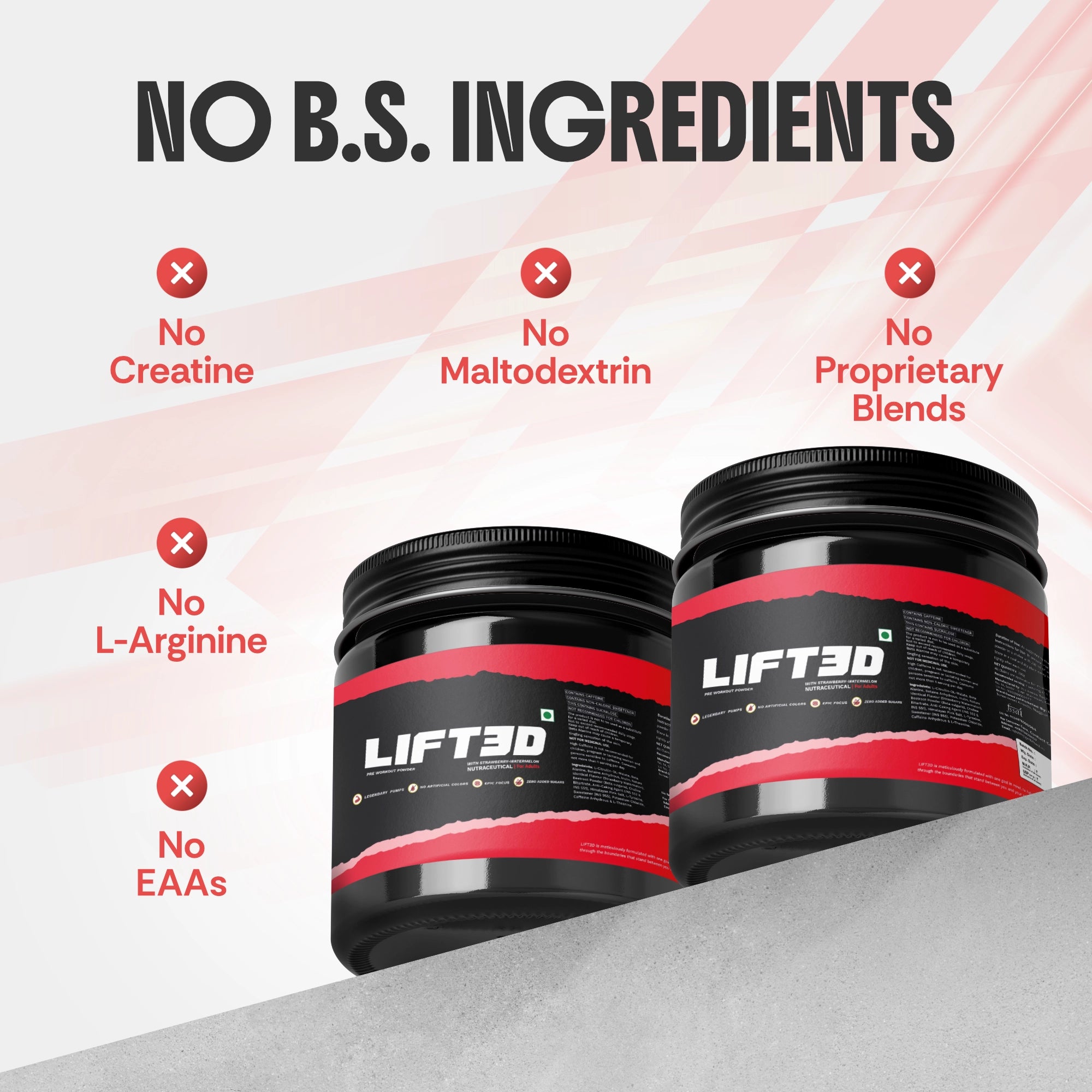 pre workout powder content